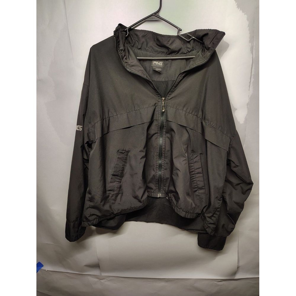 Ping Collection Golf Light Rain Jacket With‎ Back Pocket Black L